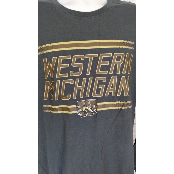XL Western Michigan University Broncos Long Sleeve League Gray T-Shirt - Picture 3 of 8